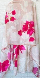 Aarzoo Beige magenta suit set - Image 3