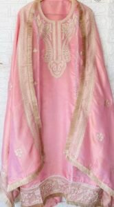 Moujza Pink silk suit set - Image 3