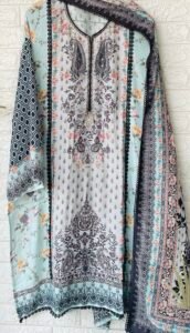 Multicolor pakistani suit set - Image 2