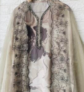 Muslin digital print suit