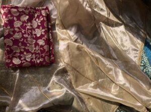 Tissue Silk Saree (Taara) - Image 4