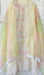 Naayaab cotton organza suit set - Image 2
