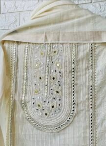 Pure cotton silk suit set - Image 4