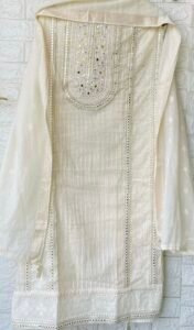Pure cotton silk suit set - Image 2