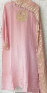 Aarzoo Pure shimmer silk handwork suit - Image 3