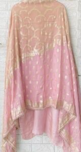 Aarzoo Pure shimmer silk handwork suit - Image 4