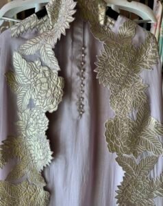 Pink organza suit set - Image 4