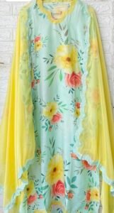 Floral green suit - Image 3