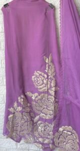 Plum pakistani suit set - Image 3
