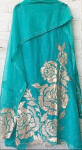 Organza floral suit set
