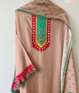 Pure muslin suit set - Image 5