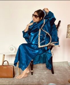 Imperial blue grace pakistani suit - Image 2