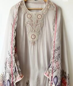 Pure organza suit set - Image 3
