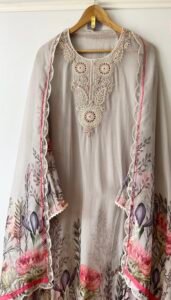 Pure organza suit set - Image 2