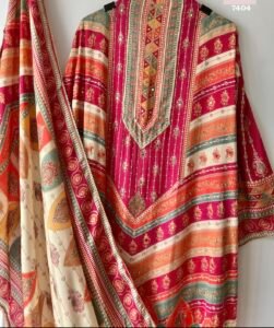 Pure muslin pakistani suit - Image 3