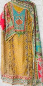 Pure organza silk pakistani suit - Image 4