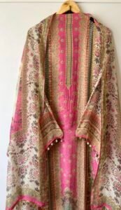Organza pakistani suit set