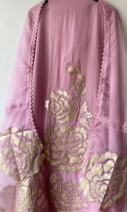 Onion pink organza suit set - Image 2