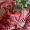 Rust orange cotton tissue saree - Image 4
