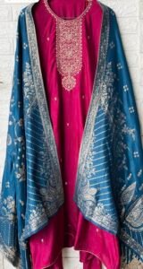 Banarasi silk suit - Image 3