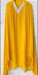 Organza yellow suit set - Image 2