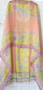 Organza multicolor silk suit - Image 2