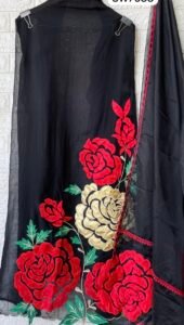 Organza floral suit set