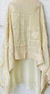 Banarasi beige suit set - Image 2