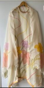 Pure organza silk suit set