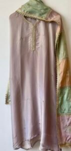 Pure tissue silk suit - Image 4