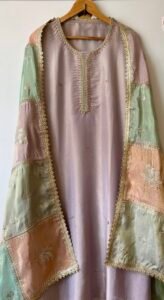 Pure tissue silk suit - Image 3