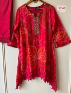 Lace work Pakistani suit set - Image 5