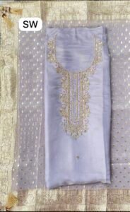 Lilac silk suit - Image 3