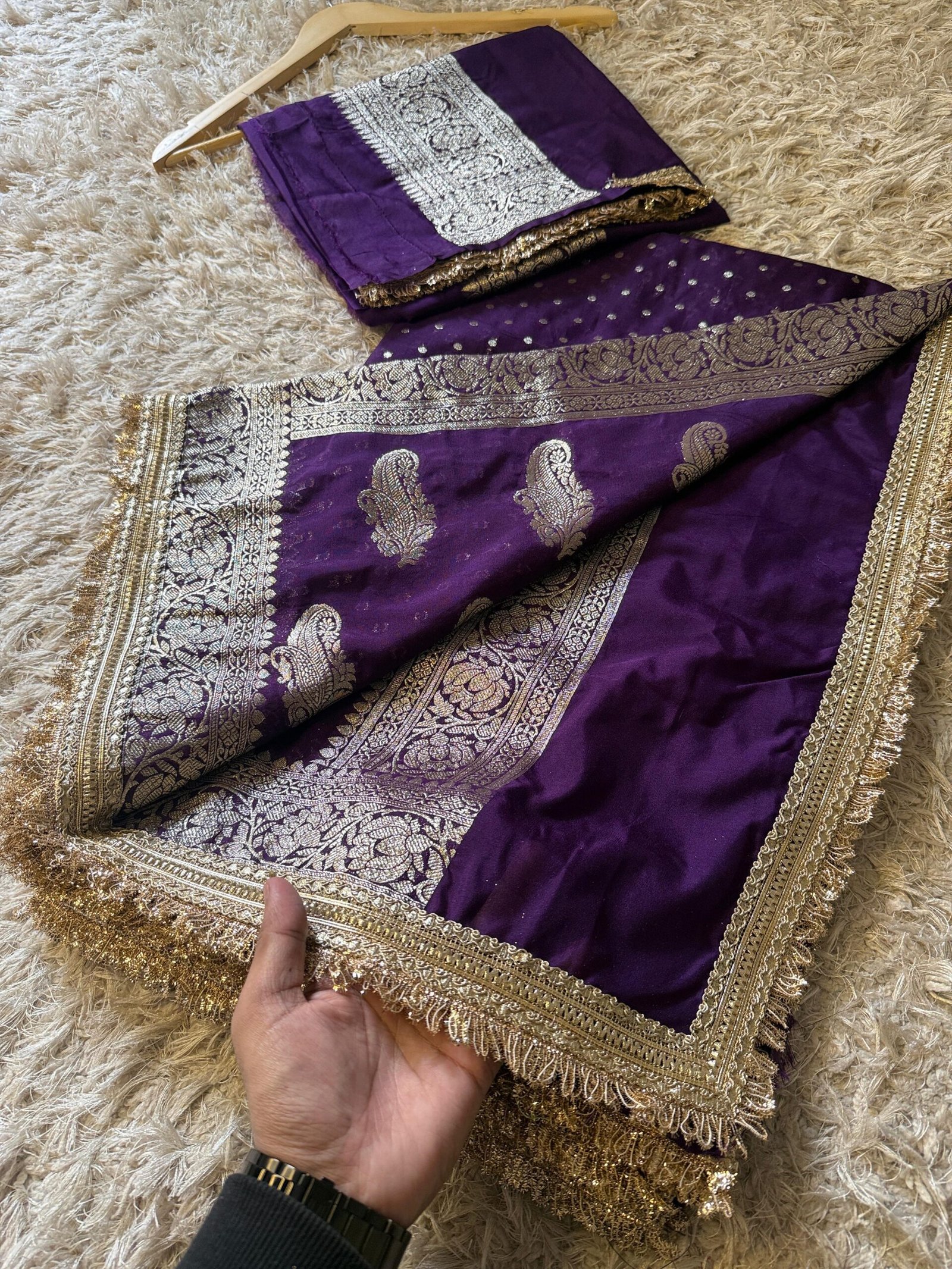 Pure banarasi silk saree - Image 8