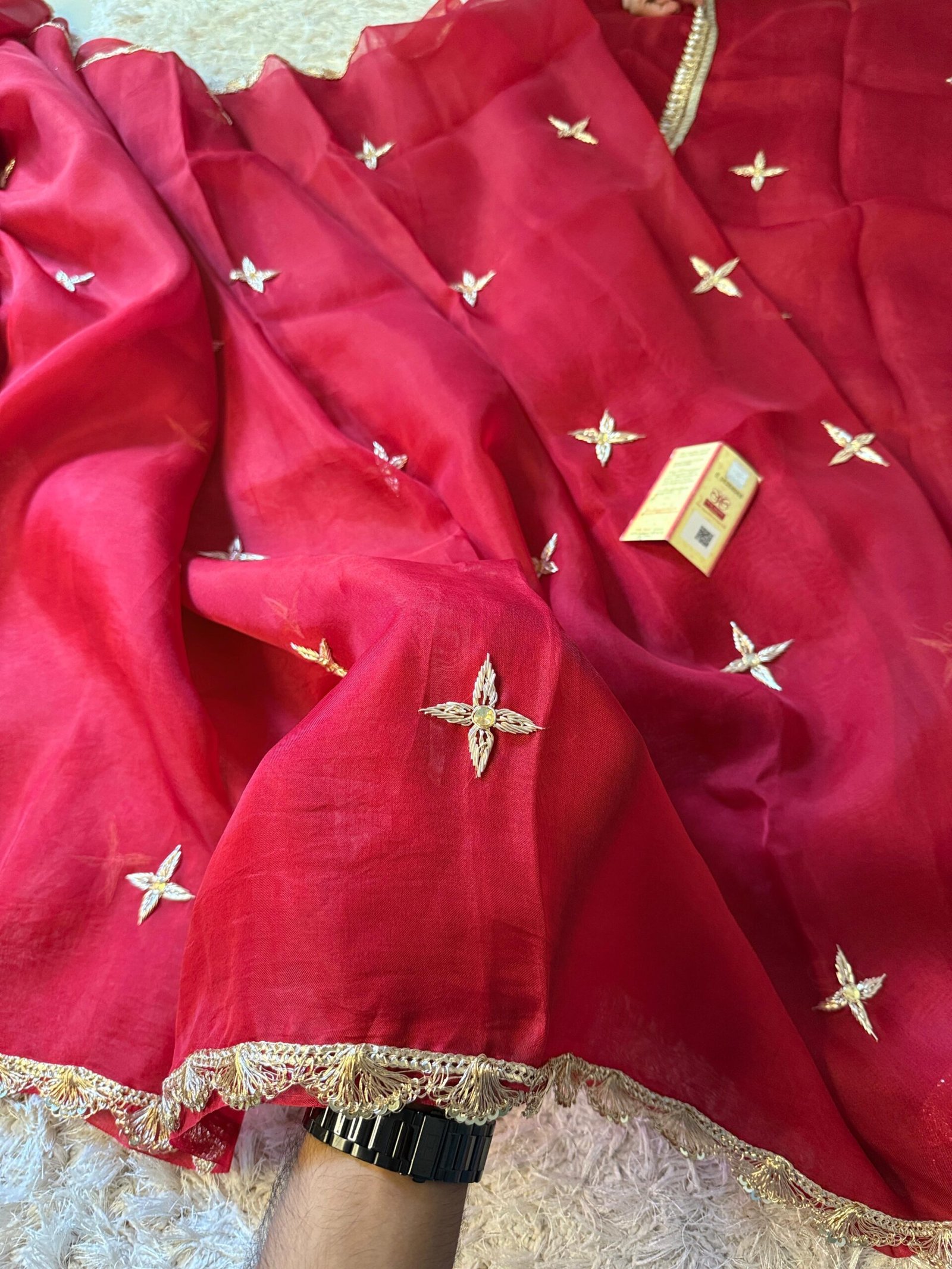 Pure silk saree - Image 5