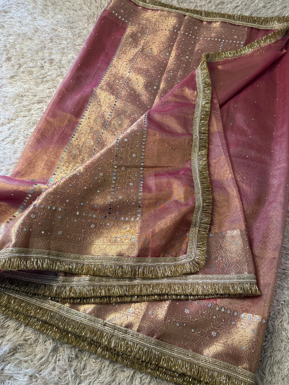 Banarasi tissue silk saree - Image 10