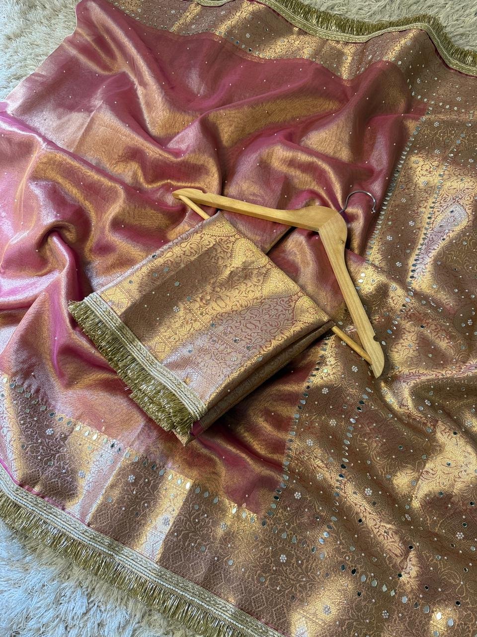 Banarasi tissue silk saree - Image 11