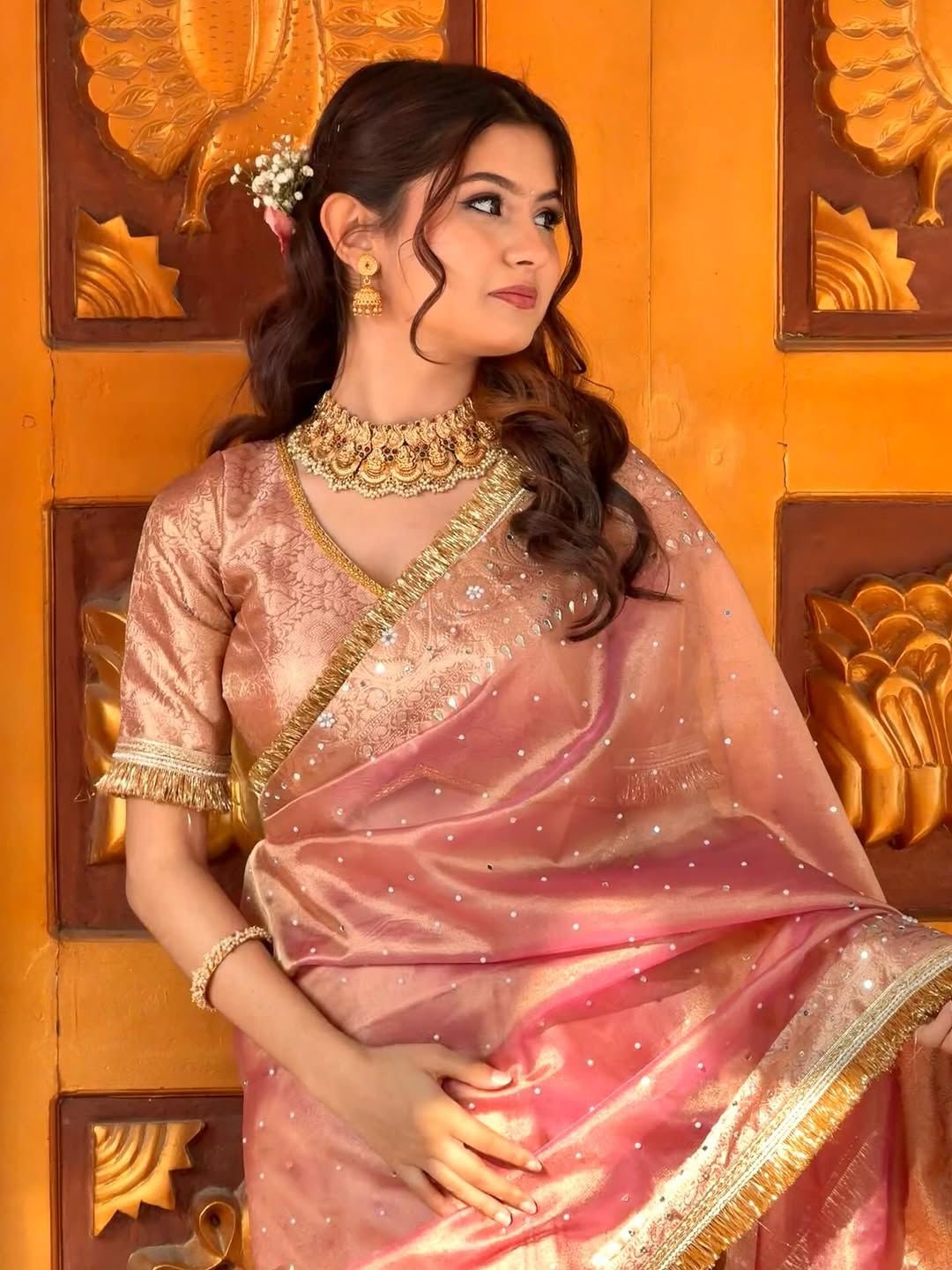 Banarasi tissue silk saree - Image 14