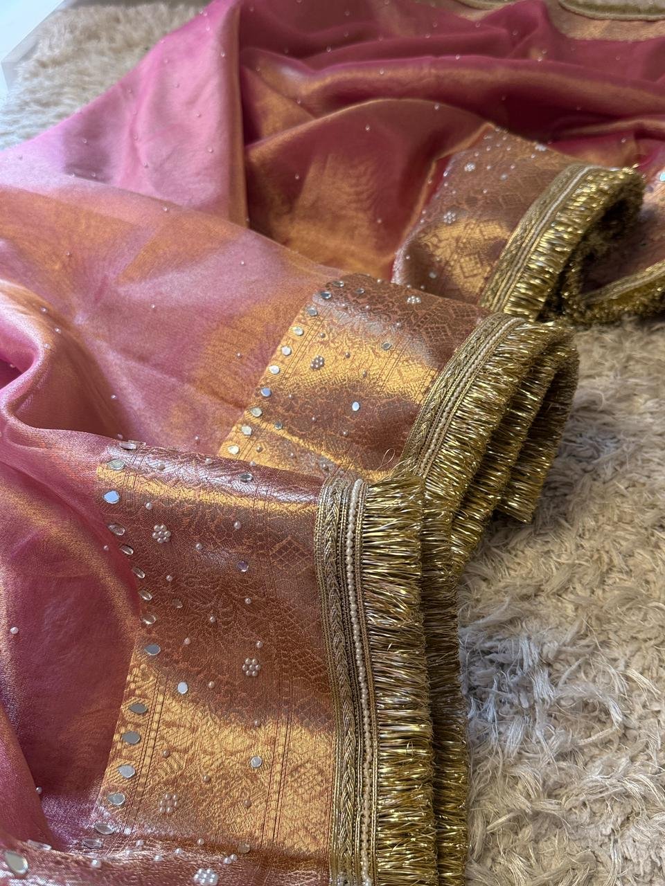 Banarasi tissue silk saree - Image 4