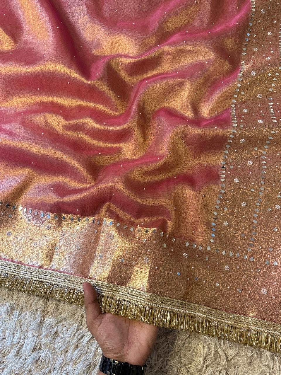 Banarasi tissue silk saree - Image 3