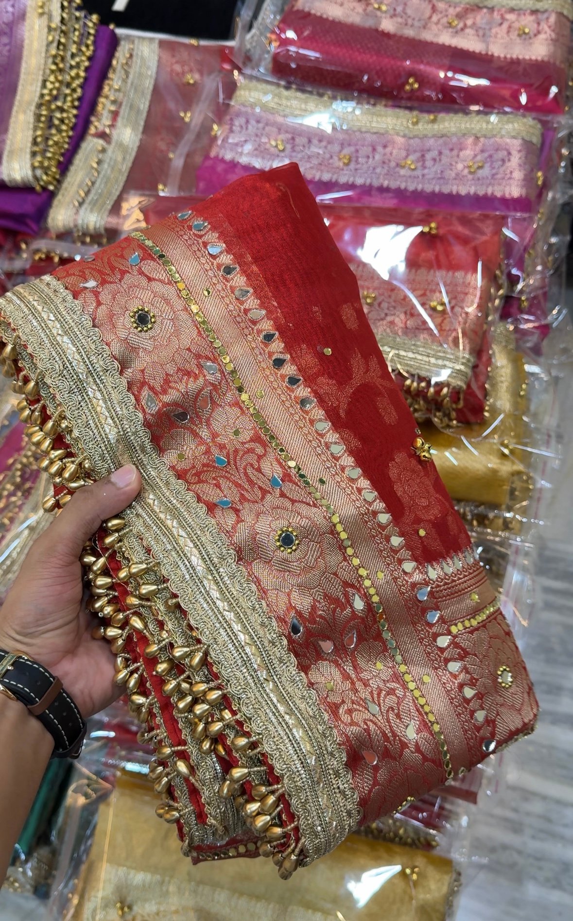 Bridal red ghungroo - Image 4